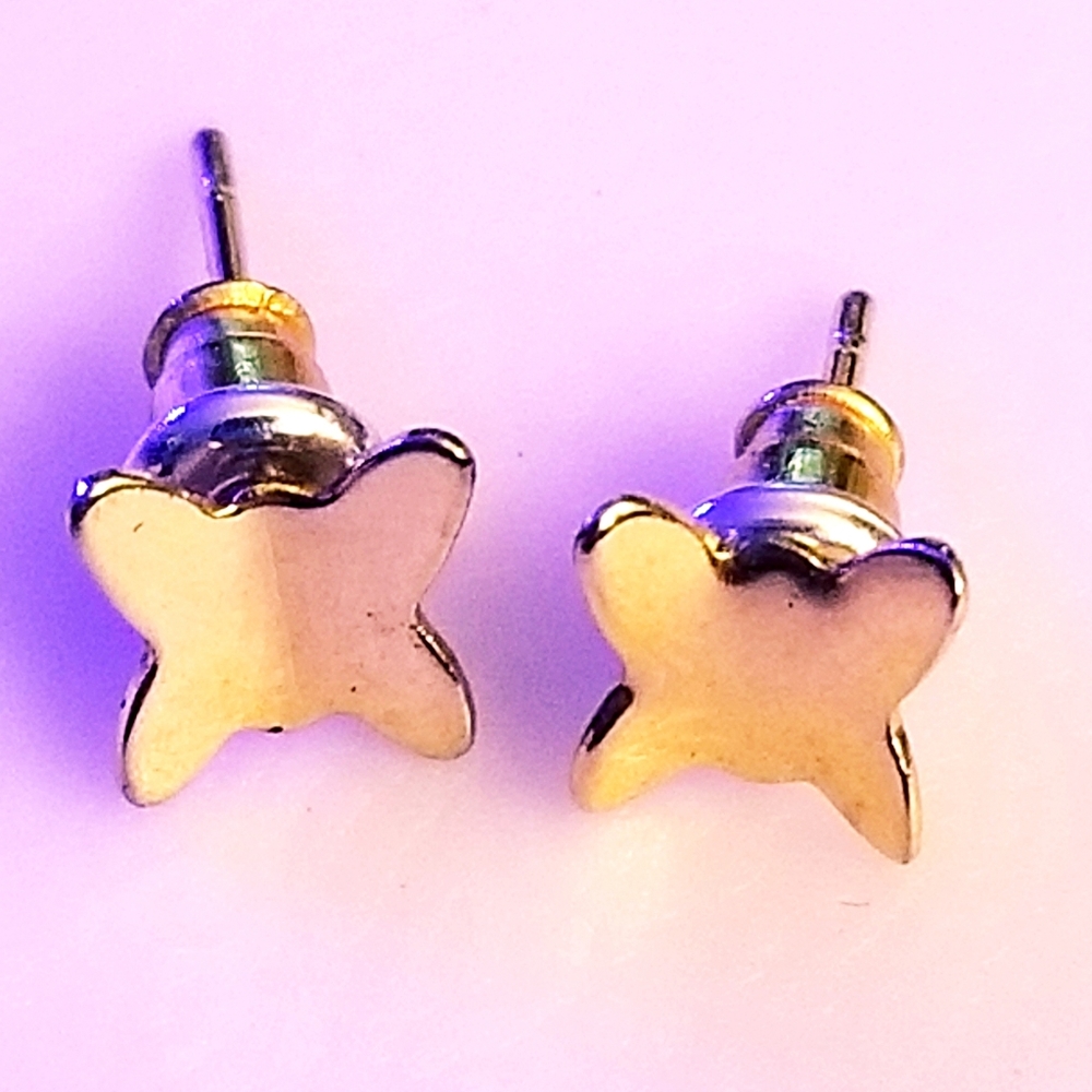 Gold Butterfly Earrings